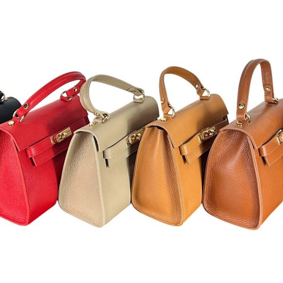 Naya Black Italian Leather Handbag for Women – Luxury Designer Shoulder - Picture 13 of 14